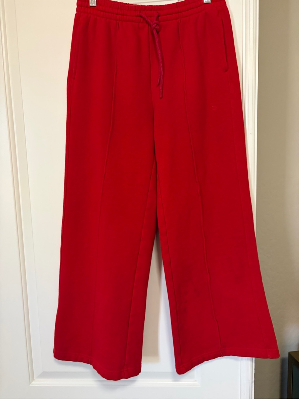 PINK Victoria's Secret Red Wide-Leg Lounge SweatPants